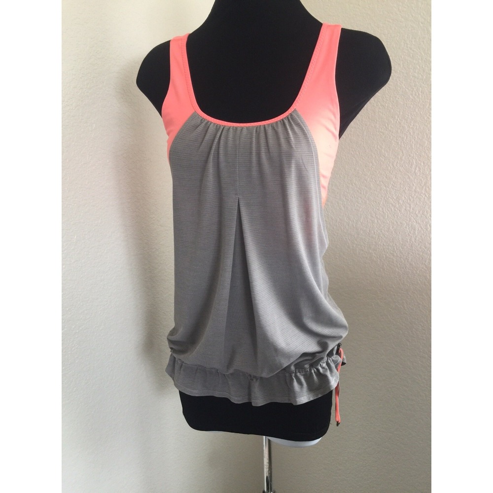 LULULEMON Run Times Tank Heathered Medium Grey / Very Light Flare Size SZ-4/XS